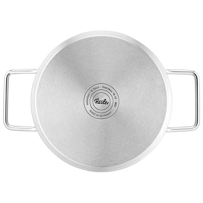 Fissler Set Pentole Acciaio Inox 4 Pezzi con Coperchi in Vetro Induzione