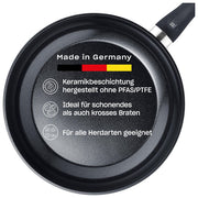 Fissler Padella Essential 26 cm Alluminio Rivestimento Ceramico Senza PFAS-PTFE Made in Germany