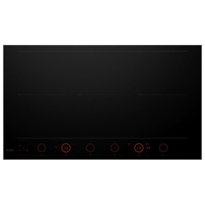 Asko, Piano Cottura a Induzione, 90 cm, Celsius°Cooking, 6 Zone, Vetro Nero