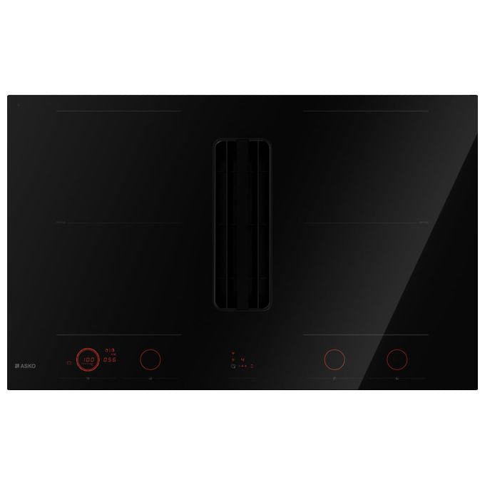 ASKO Piano Cottura a Induzione con Cappa 83 cm 4 Zone Nero