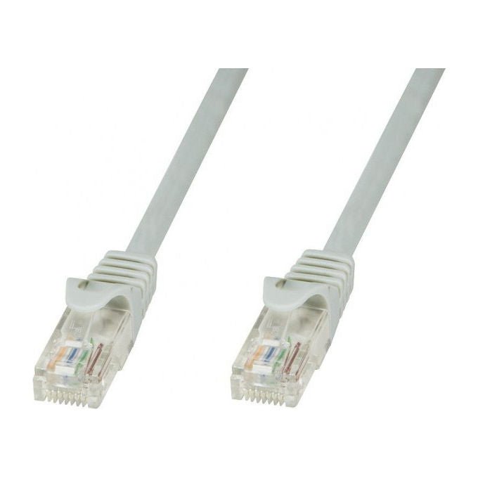 Hikvision cavo LAN patch cord CAT6 U-UTP, 3 metri, connettori RJ45, conduttori in rame 24AWG, grigio