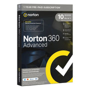 Norton 360 Advanced 2026, antivirus e sicurezza online, 10 dispositivi, backup cloud 200 GB, licenza elettronica 1 anno