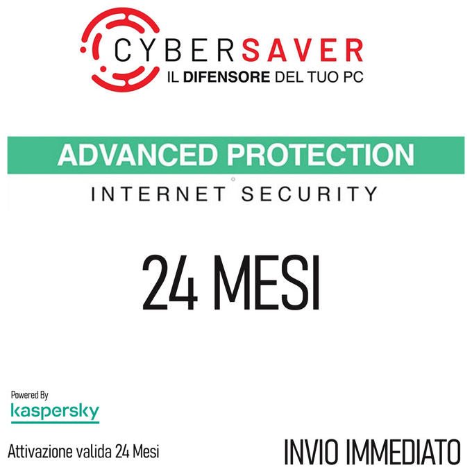 Cybersaver antivirus Advanced Pro, licenza box fisico, 3 PC, protezione completa, CSAPRO12PR3