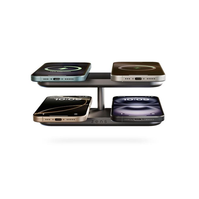 Otterbox Caricatore Wireless Quattro Pro 4 15W MagSafe e Qi2 con Adattatore 65W Nero