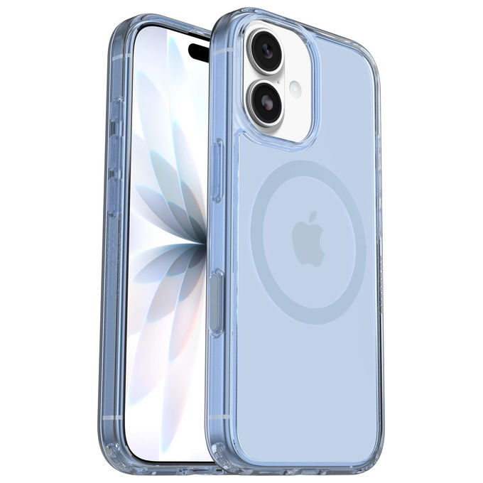 Otterbox Symmetry Series Clear MagSafe Cover iPhone 17 Resistente a Shock e Cadute Trasparente-Blu