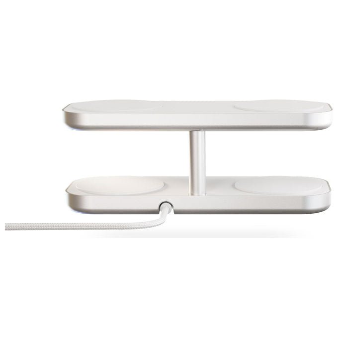Otterbox Caricatore Wireless Quattro Pro 4 MagSafe e Qi2 15W Adattatore 65W incluso Bianco