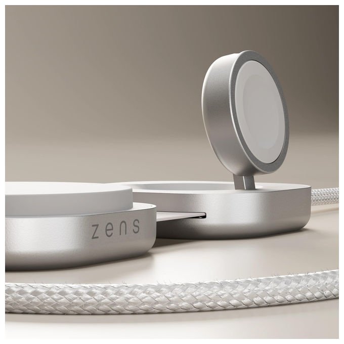 Otterbox Cavo Ricarica Wireless Zens Pro 3 USB-C MagSafe Qi2 15W Bianco