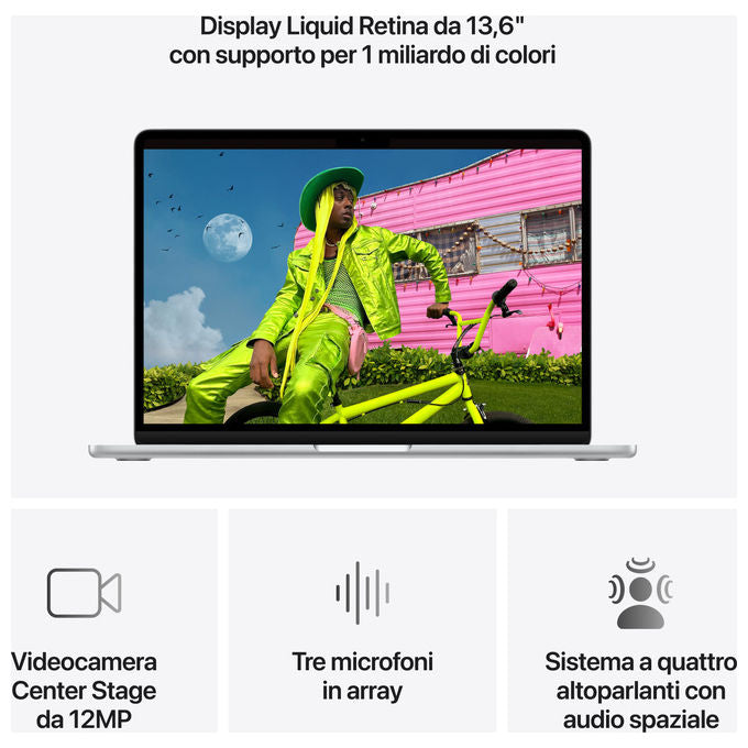 Apple MacBook Air 13'' Chip M5 24GB SSD 1TB Argento