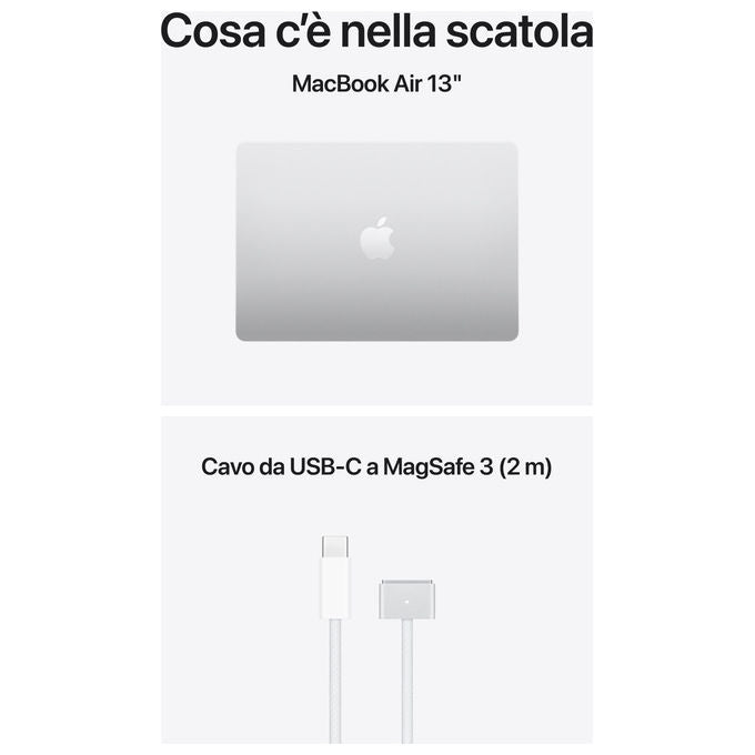 Apple MacBook Air 13'' Chip M5 24GB SSD 1TB Argento