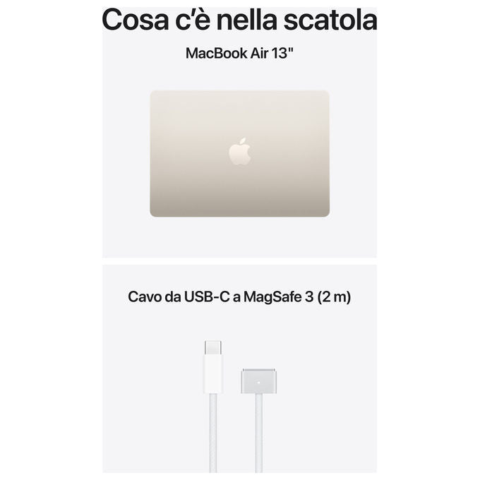 Apple MacBook Air 13'' M5 24GB RAM 1TB SSD Chip 10‑core CPU GPU Galassia