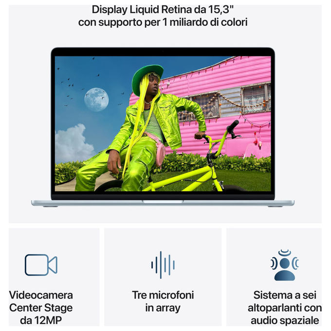 Apple MacBook Air 15'' Chip M5 16GB 1 TB SSD Wi-Fi 7 Celeste