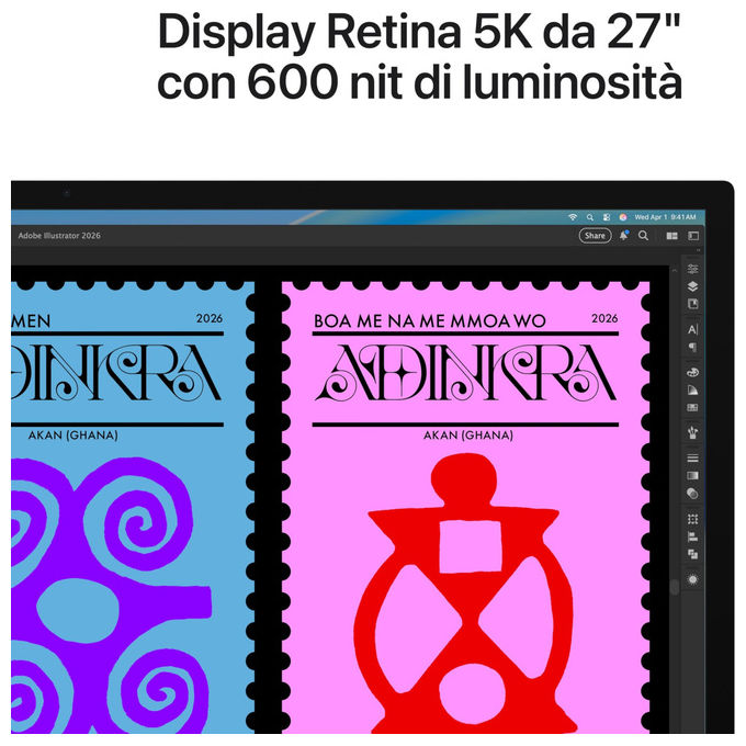Apple Studio Display Vetro Standard Adattatore VESA Monitor 5K 27''