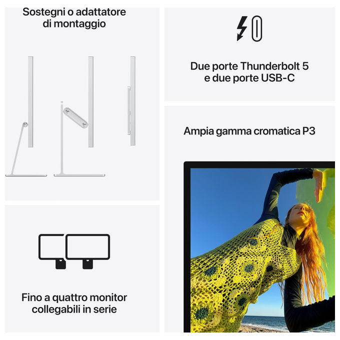Apple Studio Display Vetro Standard Adattatore VESA Monitor 5K 27''