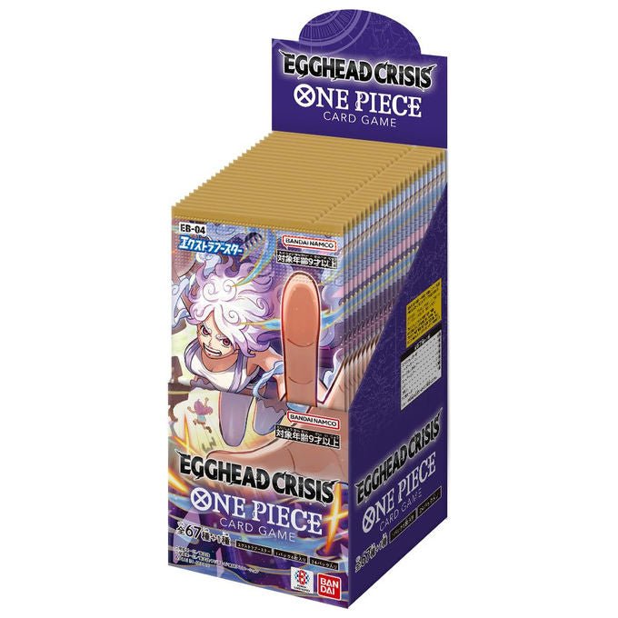 ONE Piece Card Game Egghead Crisis EB - 04 Extra Booster Box Giapponese Bandai 24 Confezioni - Yeppon