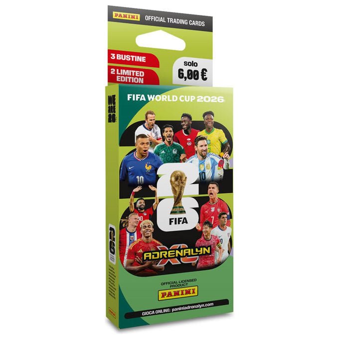 Panini S.p.A. FIFA World Cup 2026 Adrenalyn XL Ecoblister 3 Bustine 2 Card Limited Edition