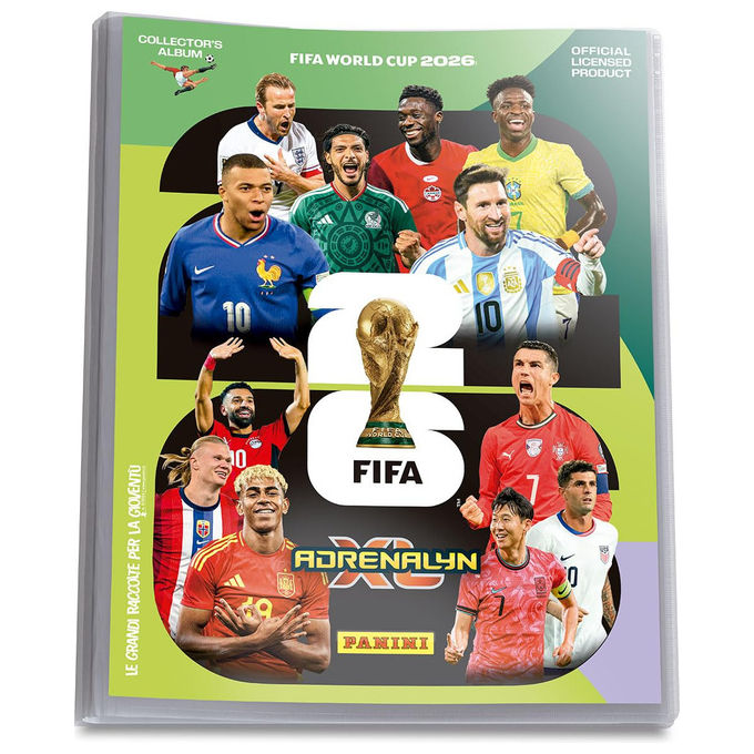 Panini S.p.A. Fifa World Cup 2026 Adrenalyn XL Starter Set Pack Include Raccoglitore Guida Campo da Gioco