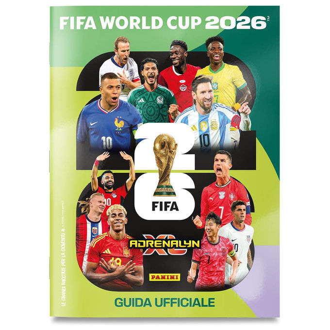 Panini S.p.A. Fifa World Cup 2026 Adrenalyn XL Starter Set Pack Include Raccoglitore Guida Campo da Gioco