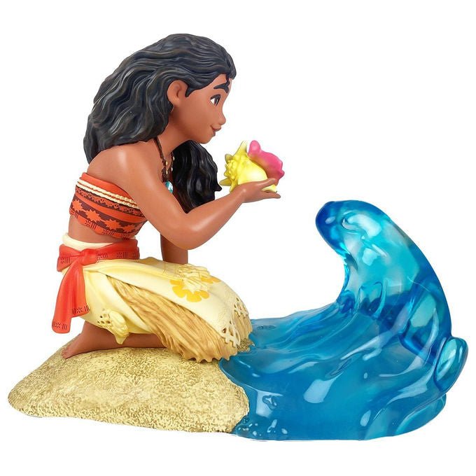Enesco figurina Vaiana con onda, Disney Showcase, statuetta da collezione, resina dipinta a mano, 21 cm