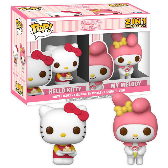 Funko Hello Kitty and My Melody Pop Figura da Collezione in Vinile
