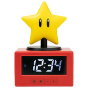 Paladone Sveglia Super Mario Super Star Icon con luce notturna Digitale Funzione snooze con tocco Merchandising ufficiale Nintendo