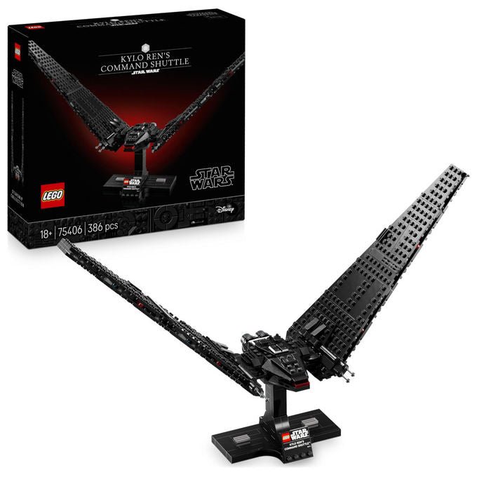 LEGO Star Wars Shuttle di Comando di Kylo Ren Modellino da Costruire Adulti Astronave con Ali Mobili 75406