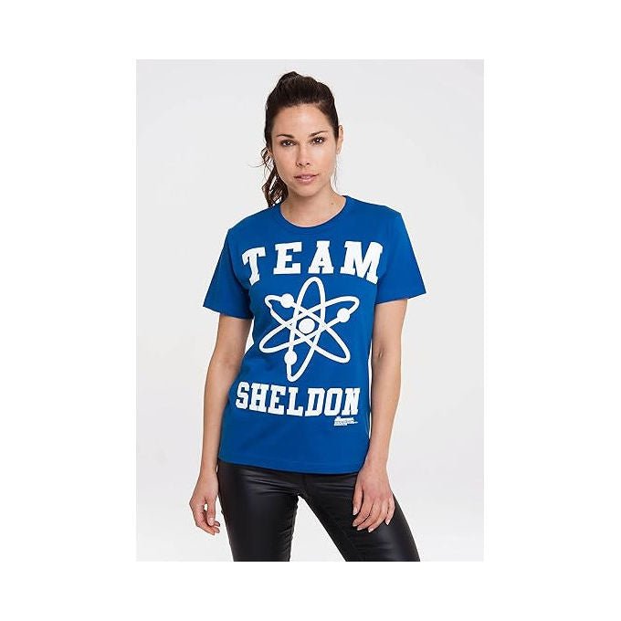 T-shirt ufficiale The Big Bang Theory, team Sheldon, merchandise con licenza, fan serie tv, taglia S