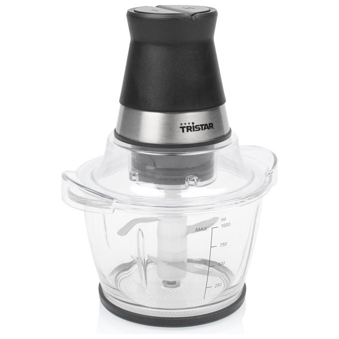 Tristar Tritatutto Recipiente in Vetro 1 L 4 Lame in Acciaio Inossidabile Motore 400 W BL-4024