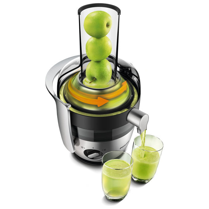 Philips Avance Collection HR1921-20 Centrifuga con FiberBoost Nero Argento Trasparente