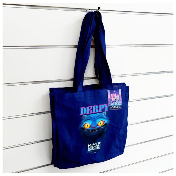 Pyramid International, Borsa Tote K-POP Demon Hunters Derpy, Blu Navy, Ecologica e Riutilizzabile