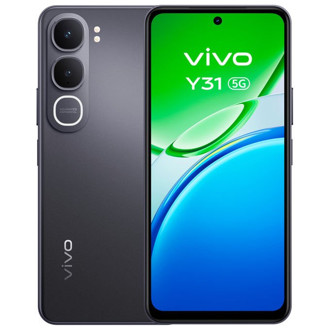 Vivo Y31 5G, 256 GB, 6 GB RAM, Smartphone Android 15, Nero