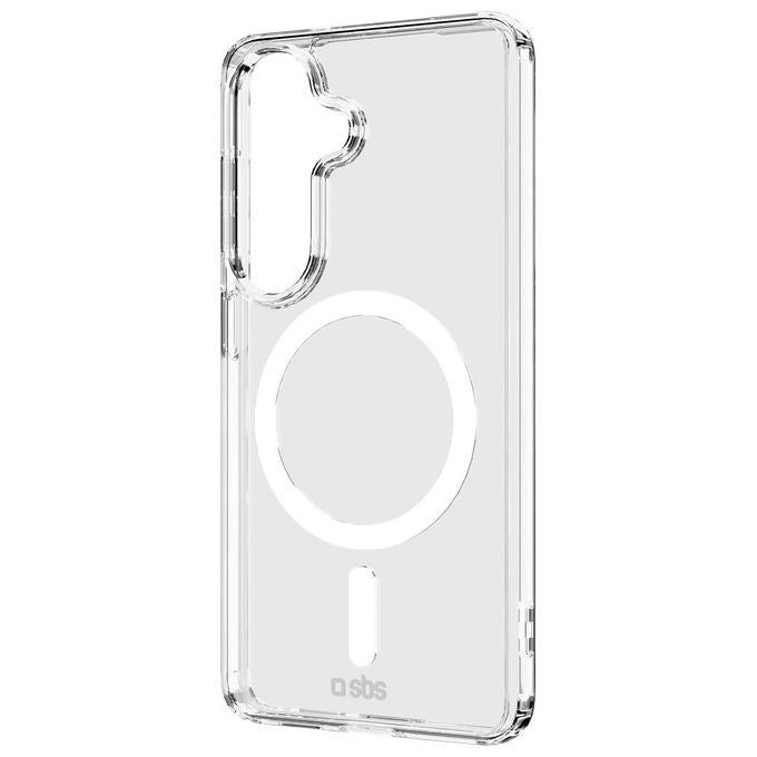 Sbs, Cover Trasparente, Compatibile con Samsung S26+, con Ricarica Wireless Magnetica
