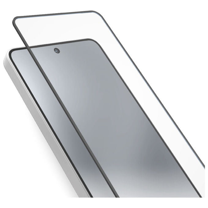 SBS Pellicola Proteggischermo Trasparente In Vetro Temperato Con Bordi in Silicone Neri Per Samsung S26+