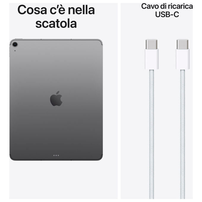 Apple iPad Air 13'' Wi-Fi + Cellular, 256GB, Grigio Siderale
