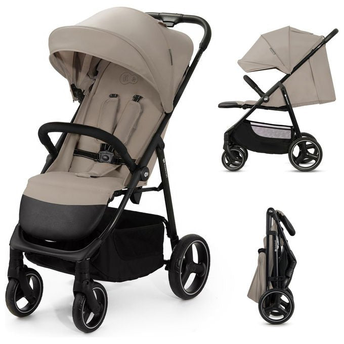 Kinderkraft, Passeggino Leggero TRIG 3, Pieghevole, Reclinabile, Beige