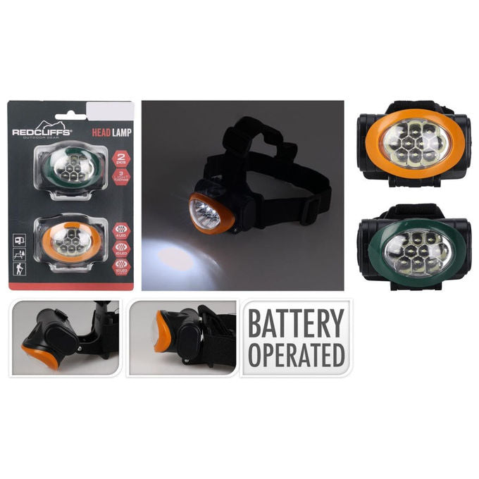 Redcliffs, Torcia Elettrica, Set 2 Pezzi, Ideale per Picnic, Campeggio e Viaggi