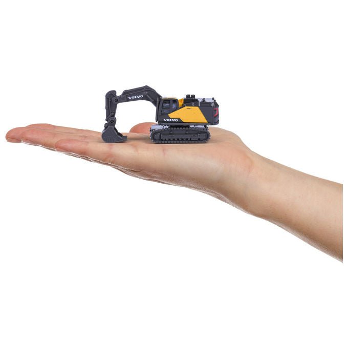 Majorette Volvo Construction Set 4 Veicoli da Cantiere in Metallo con Parti Mobili per Bambini 3+ Anni