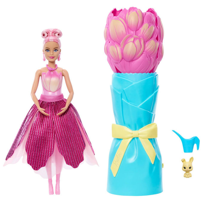 Barbie Flower Reveal Tulipano Rosa Bambola Profumata con Accessori