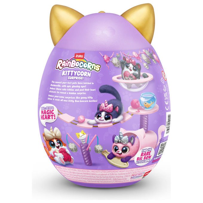 ZURU Rainbocorns Gatto Giocattolo Peluche Colori Assortiti 9279