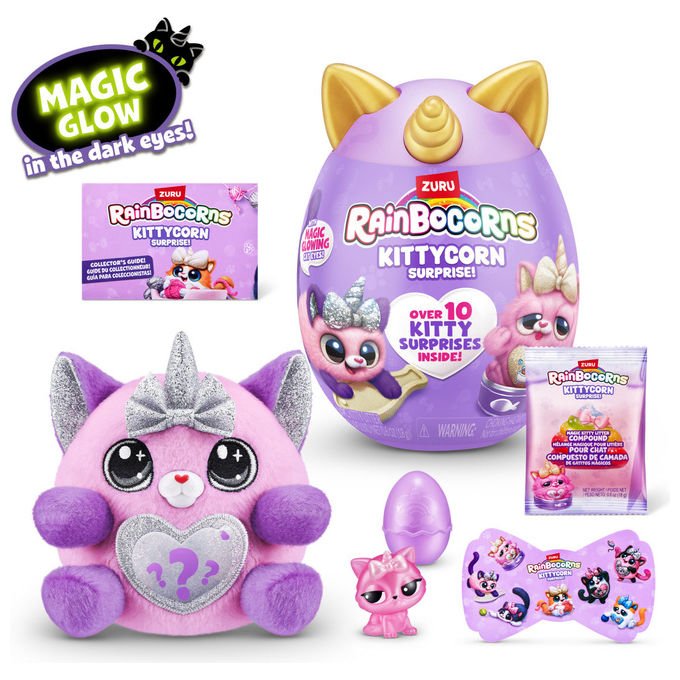 ZURU Rainbocorns Gatto Giocattolo Peluche Colori Assortiti 9279