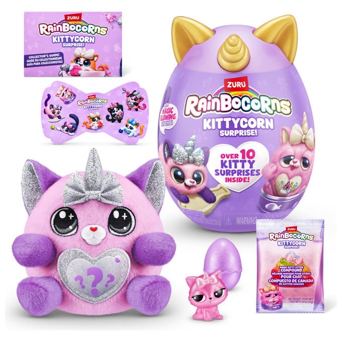 ZURU Rainbocorns Gatto Giocattolo Peluche Colori Assortiti 9279