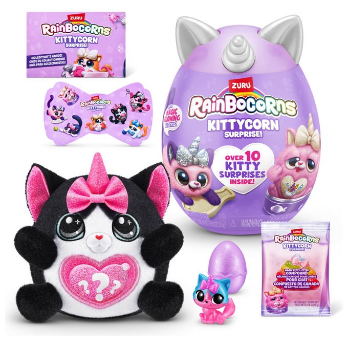 ZURU Rainbocorns Gatto Giocattolo Peluche Colori Assortiti 9279