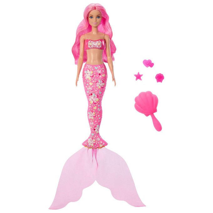 Barbie Bambola Sirena Color Reveal Tesori del Mare con Accessori e Cambio Colore