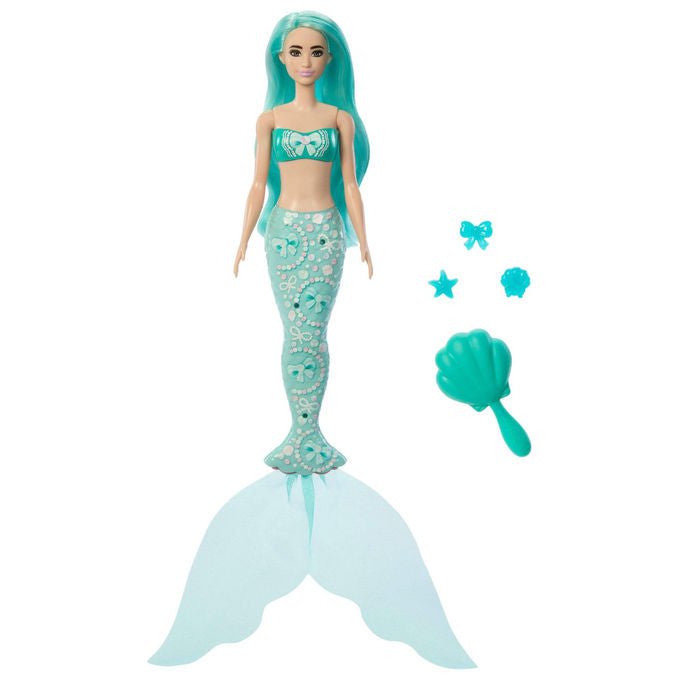 Barbie Bambola Sirena Color Reveal Tesori del Mare con Accessori e Cambio Colore