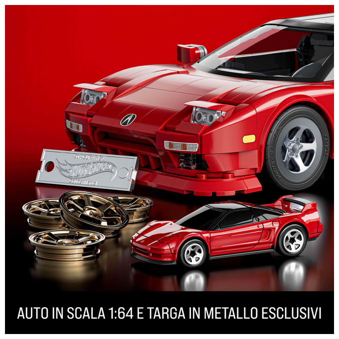 Mattel Brick Shop Acura NSX Anni '90 Set Costruzioni 876 Pezzi Auto Personalizzabile
