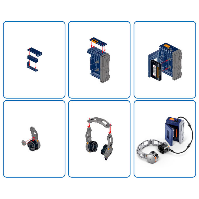 ZURU Max Build More Gioco di Costruzione 188 Pezzi Blu