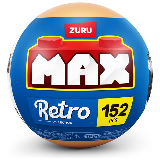 ZURU Max Build More Gioco di Costruzione 188 Pezzi Blu