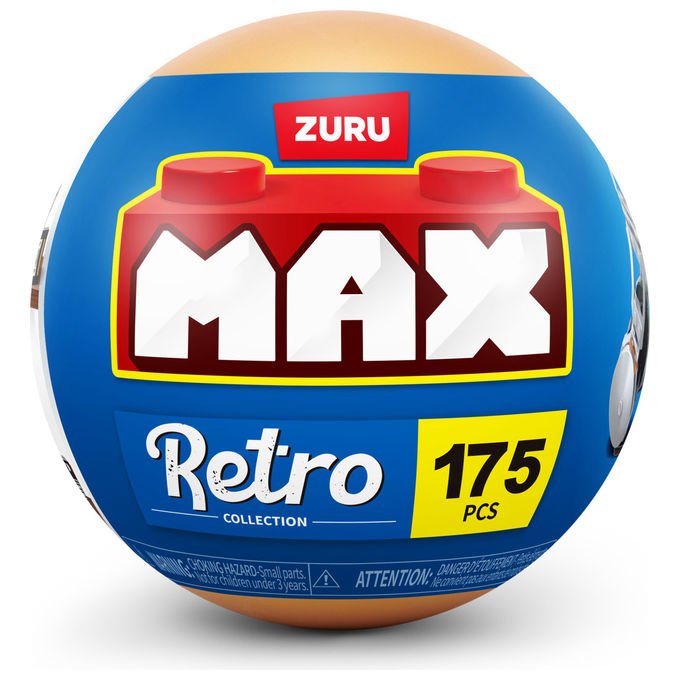 ZURU Max Build More Gioco di Costruzione 188 Pezzi Blu