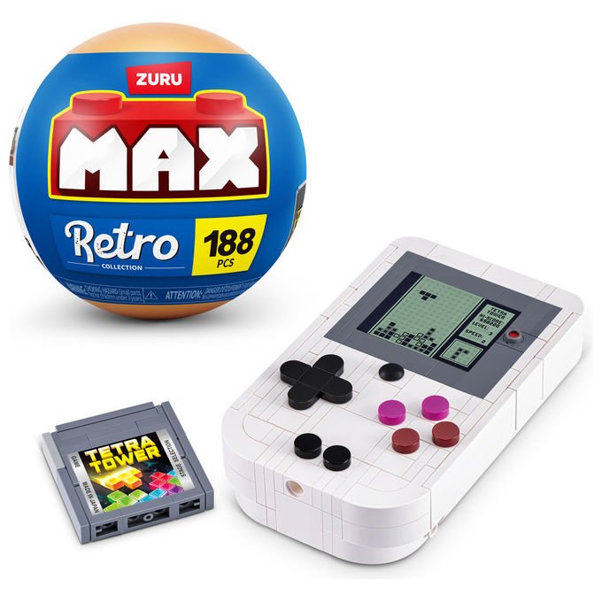 ZURU Max Build More Gioco di Costruzione 188 Pezzi Blu