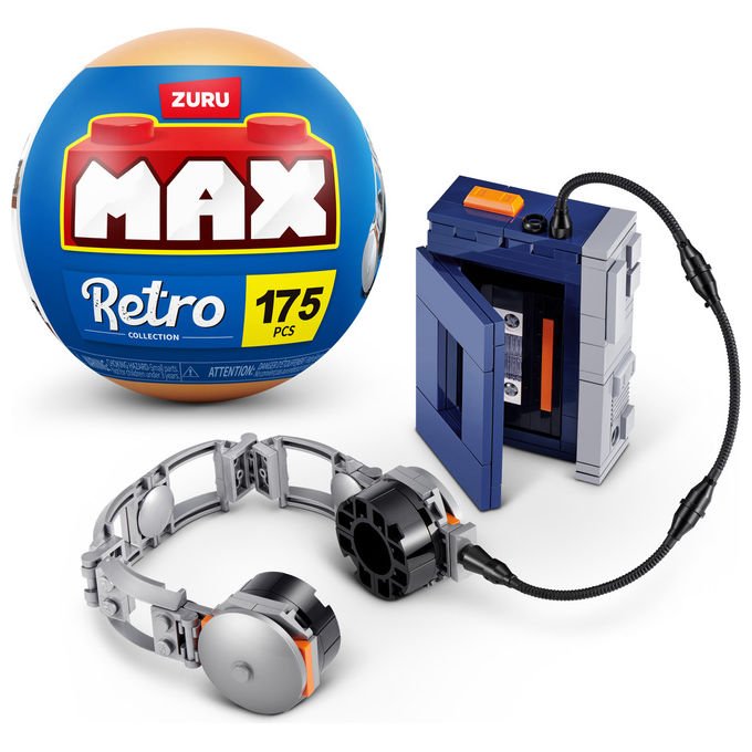ZURU Max Build More Gioco di Costruzione 188 Pezzi Blu