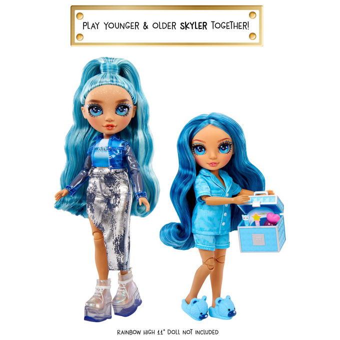 Rainbow High Bambola Skyler Pj Party Junior High 22 cm Blu Accessori